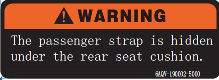 SAFETY BELT LEBEL - F19-2