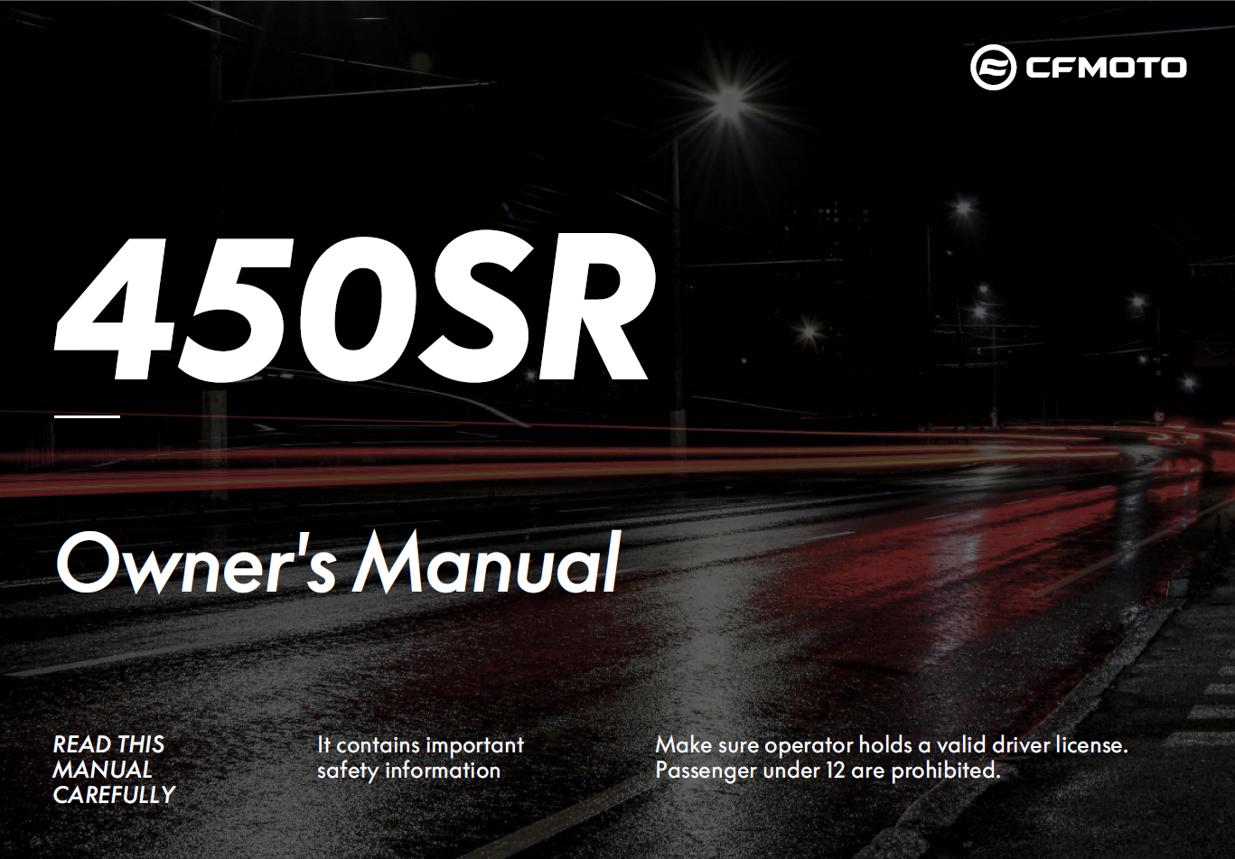 OWNER\'S MANUAL - F38