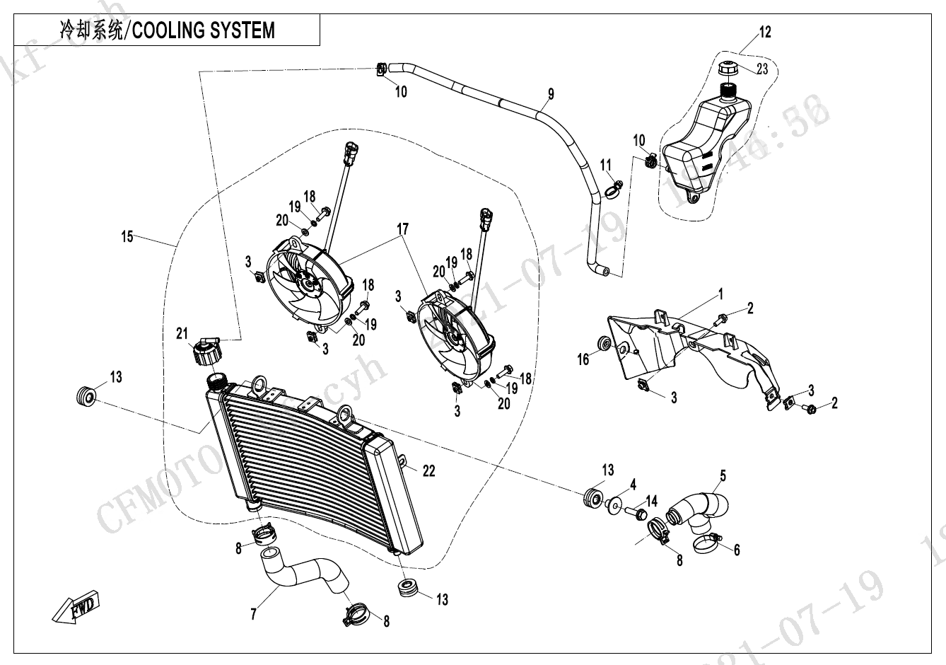 COOLING SYSTEM - F18