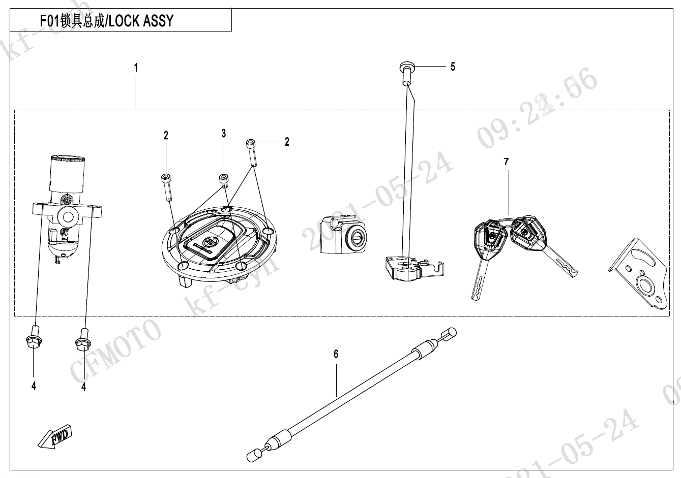 LOCK KIT - F01