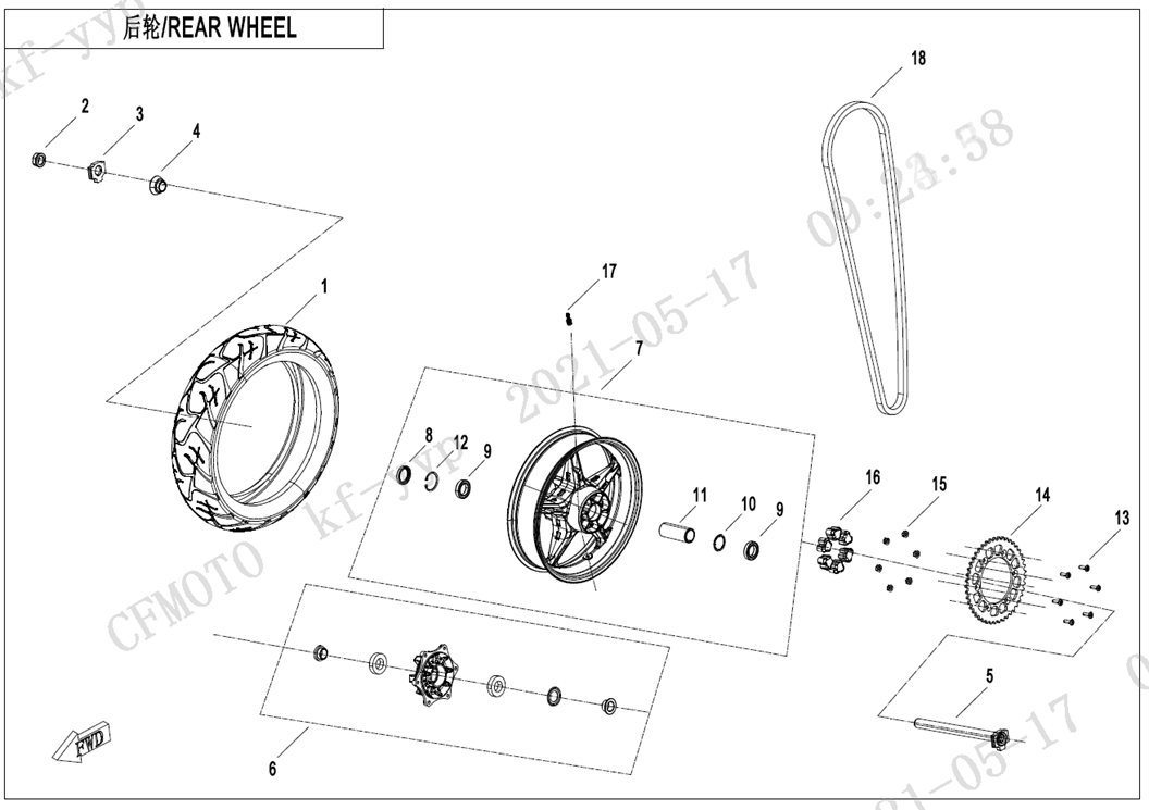 REAR WHEEL(SPORT) - F11-A