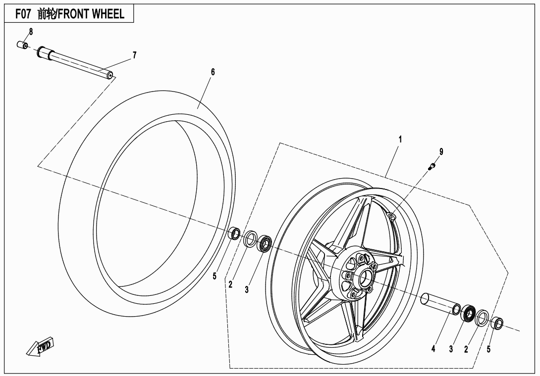 FRONT WHEEL - F07