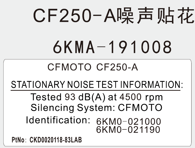 NOISE DECAL - F19-3