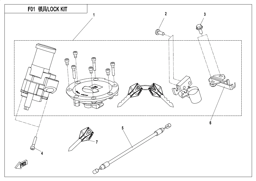 LOCK KIT - F01