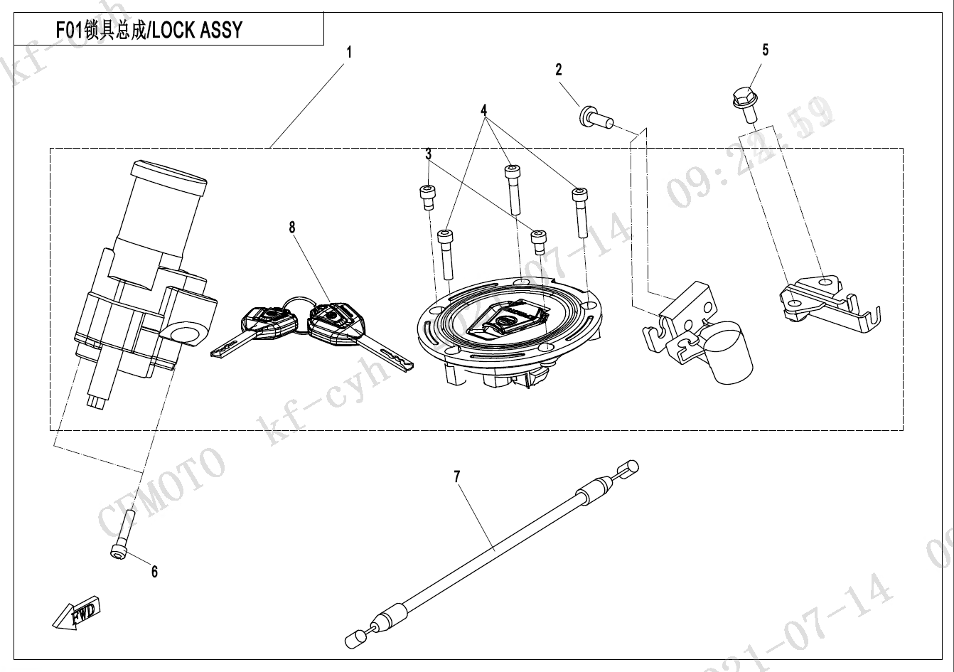 LOCK KIT - F01