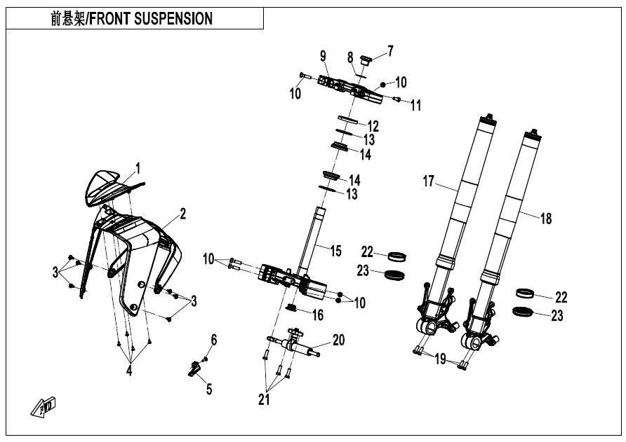 FRONT SUSPENSIONï¼ADVANCEDï¼ - F05-B