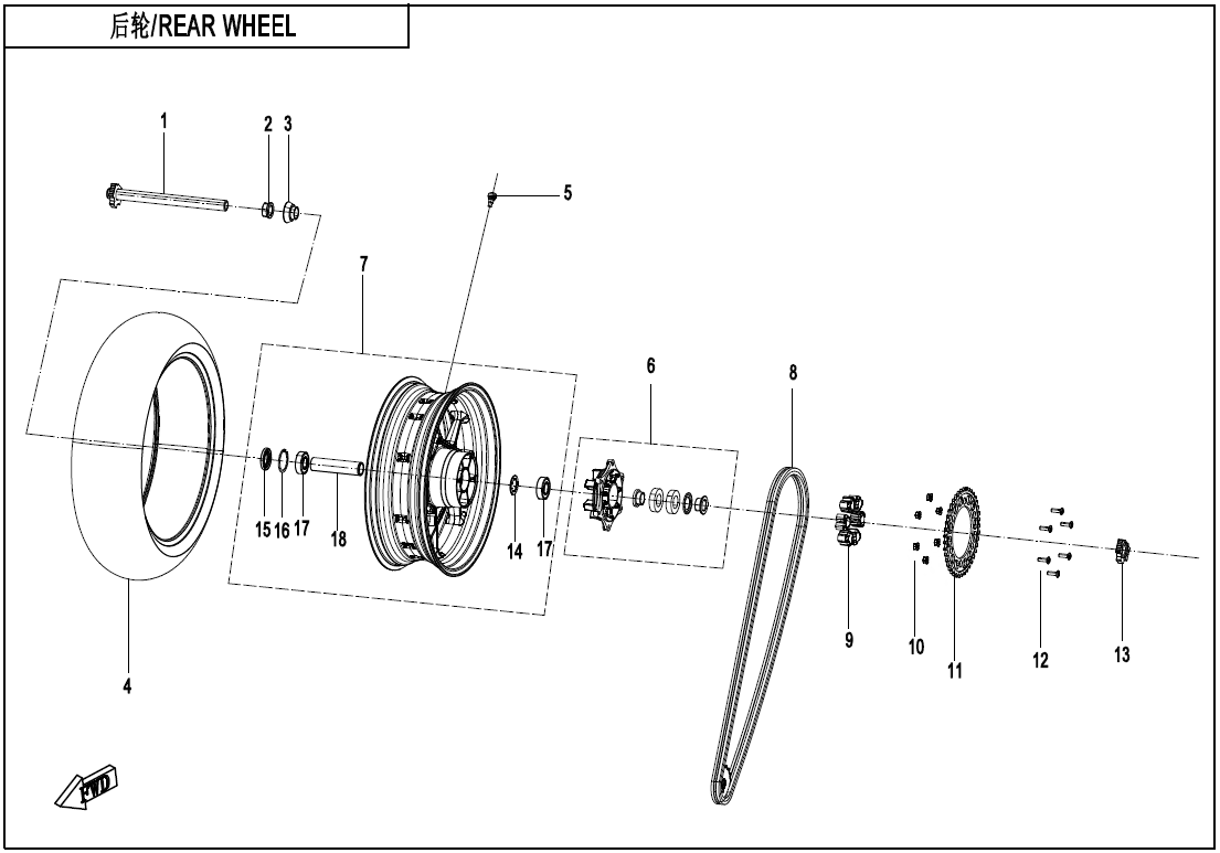 REAR WHEEL - F11
