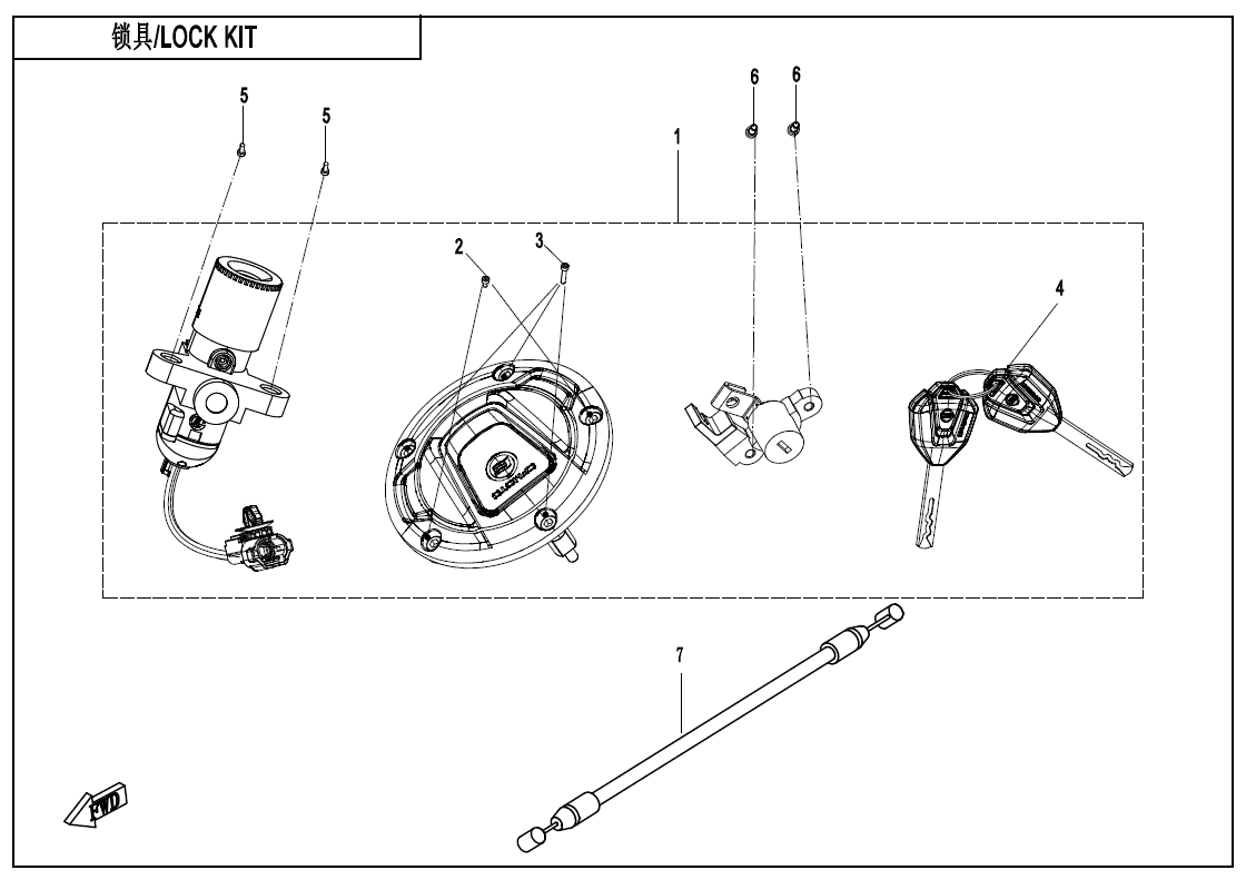 LOCK KIT - F01