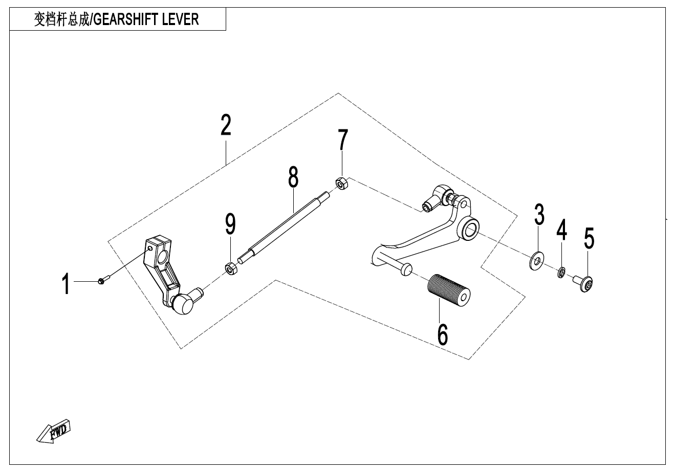GEARSHIFT LEVER - F03-2