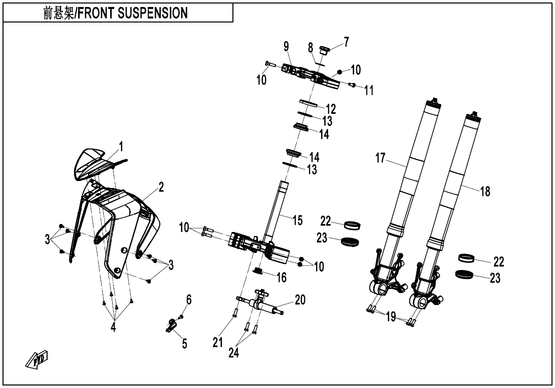 FRONT SUSPENSIONï¼ADVANCEDï¼ - F05-B