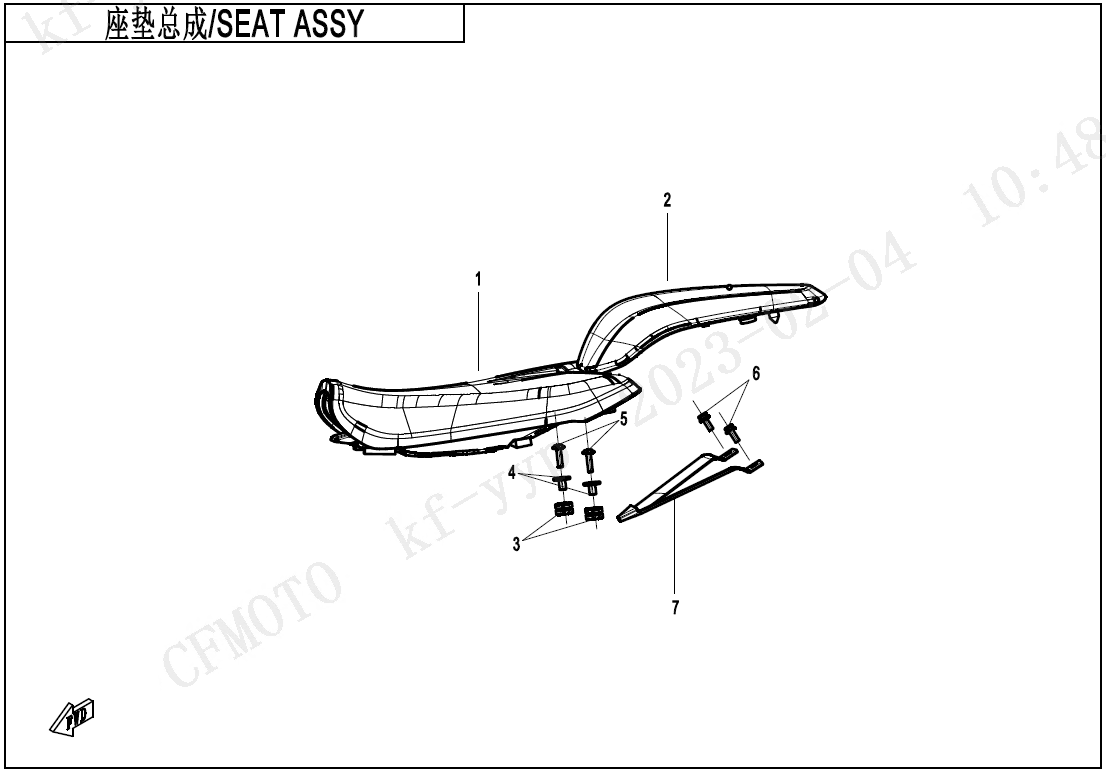 SEAT ASSY - F13