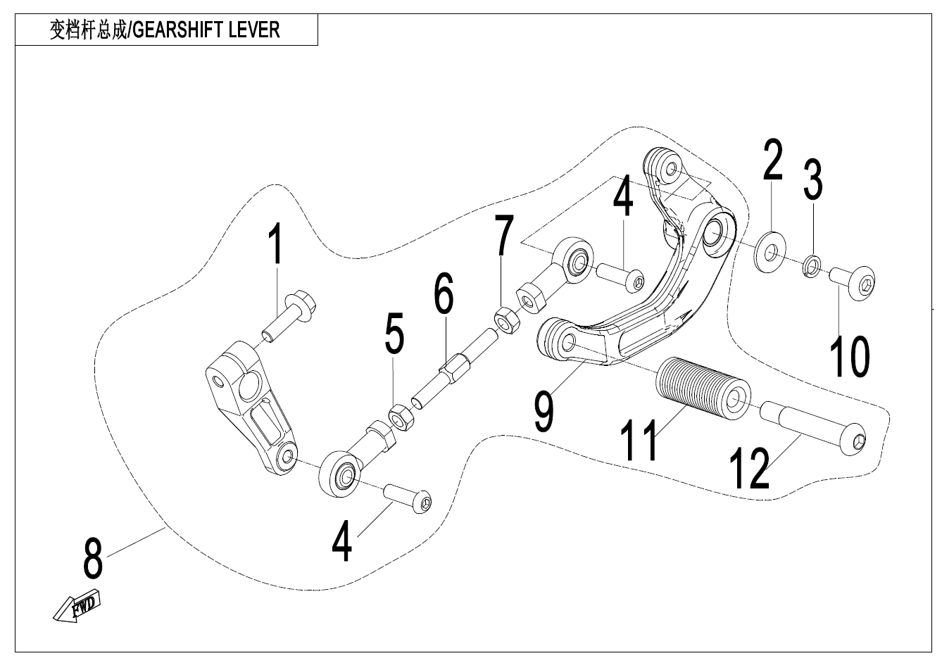 GEARSHIFT LEVER - F03-2
