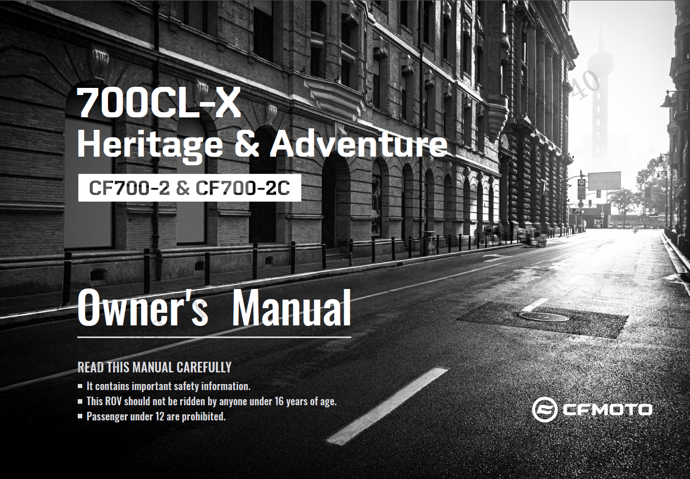 OWNERS MANUAL - F38-A