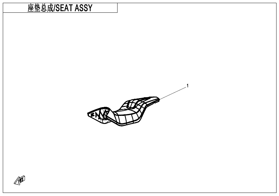 SEAT ASSY - F13