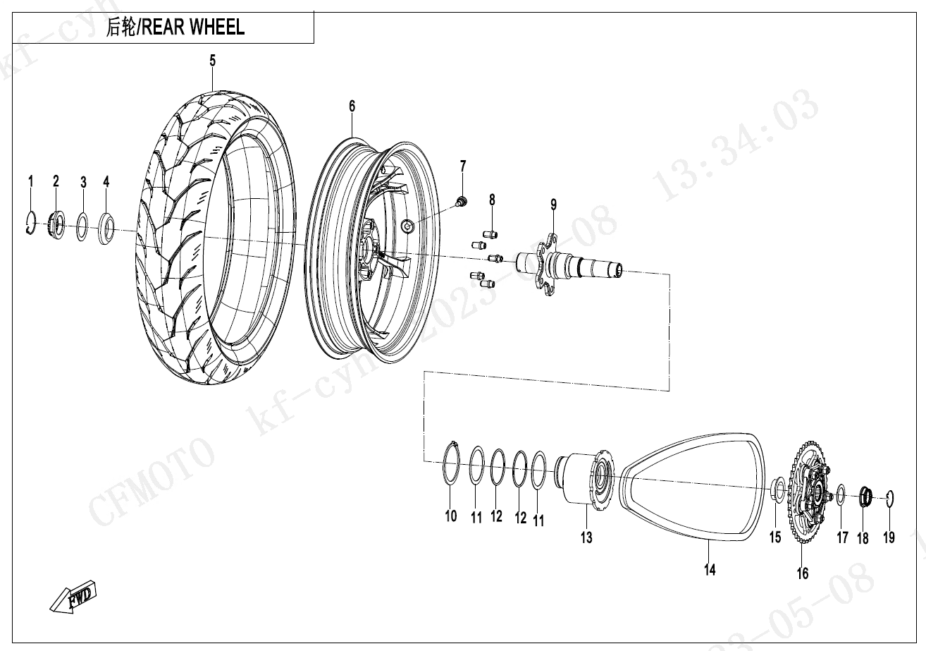 REAR WHEEL - F11-V1