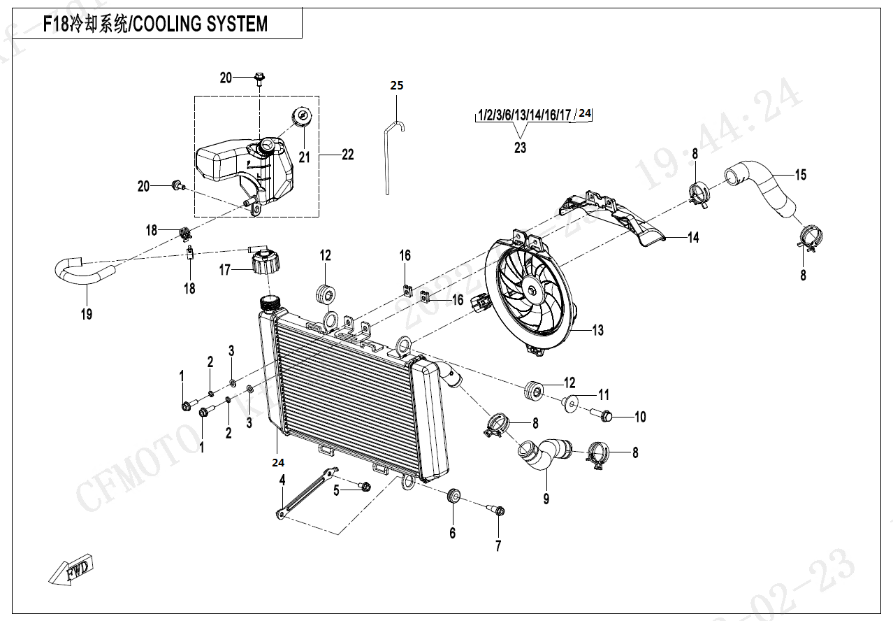 COOLING SYSTEM - F18