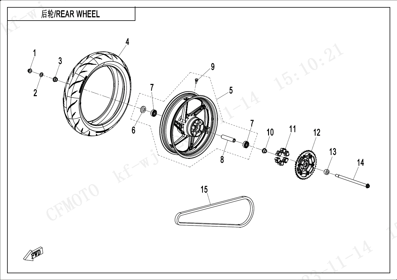 REAR WHEEL - F11