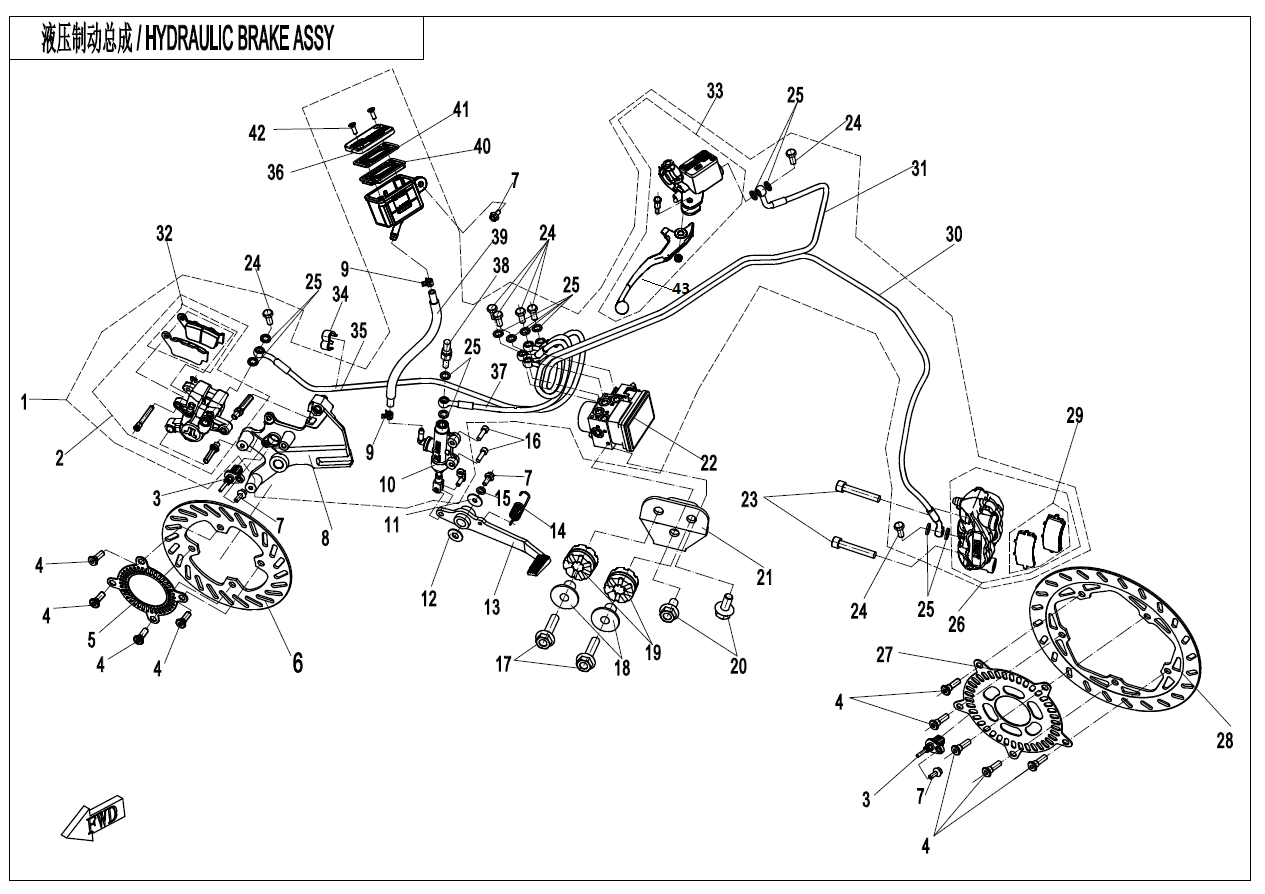 MAB  BRAKE ASSYï¼ABS-RUILI MABï¼ - F08-A