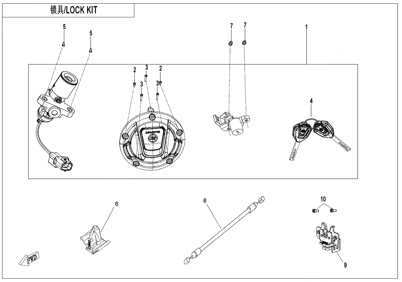 LOCK KIT - F01