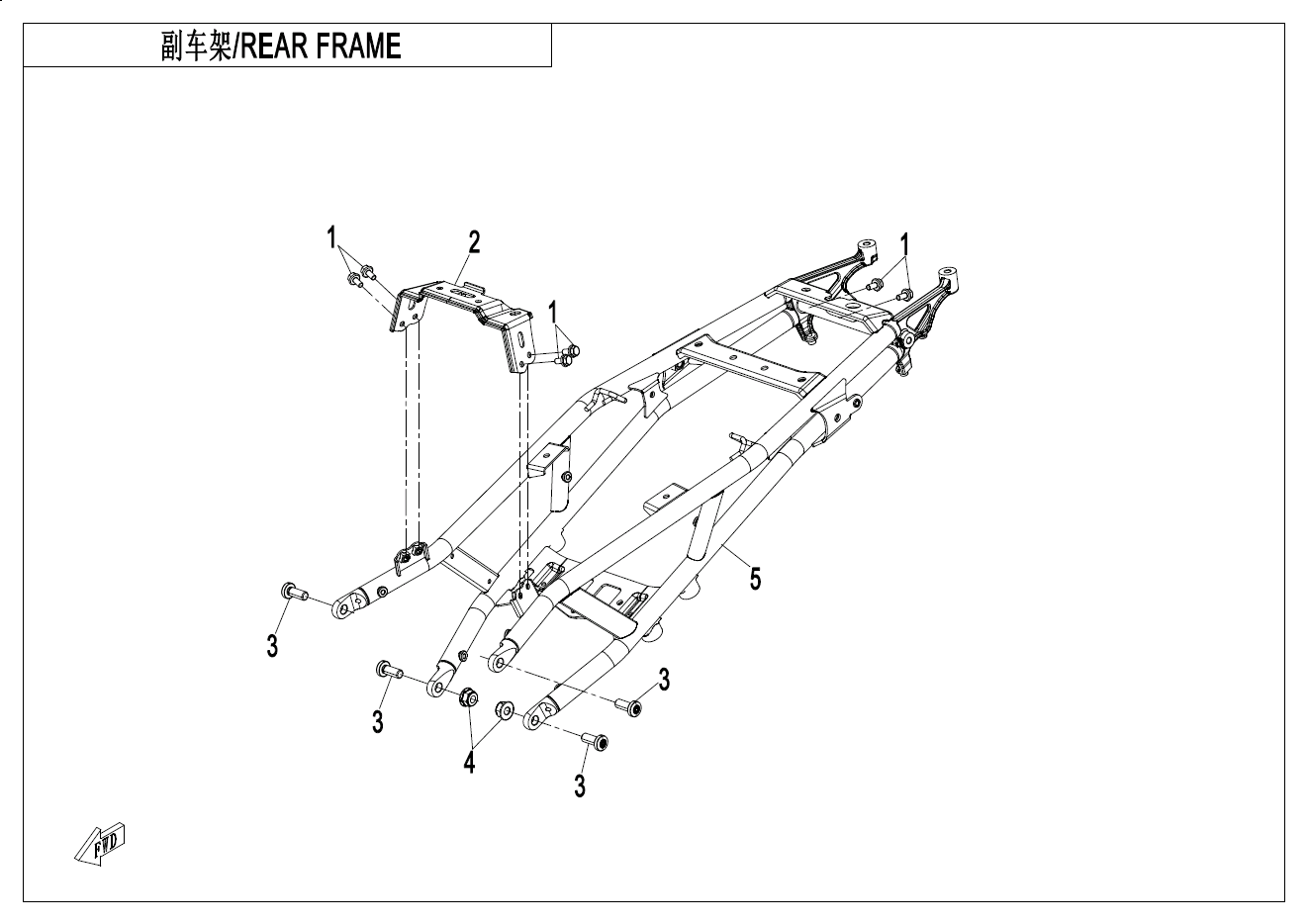 REAR FRAME - F03-3