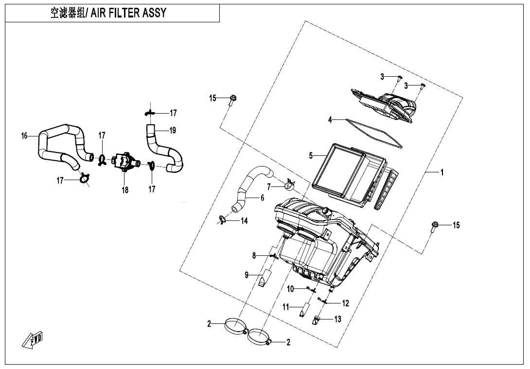 AIR FILTER ASSY - F41