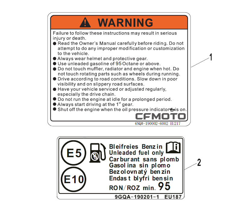 WARNING DECAL - F19-1