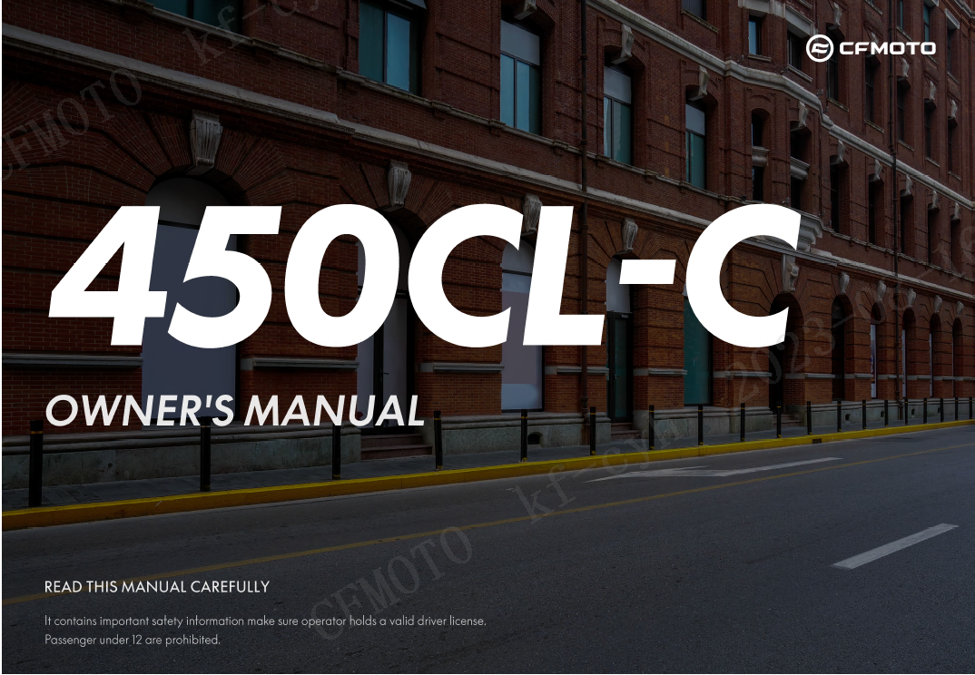 OWNERS MANUAL - F38