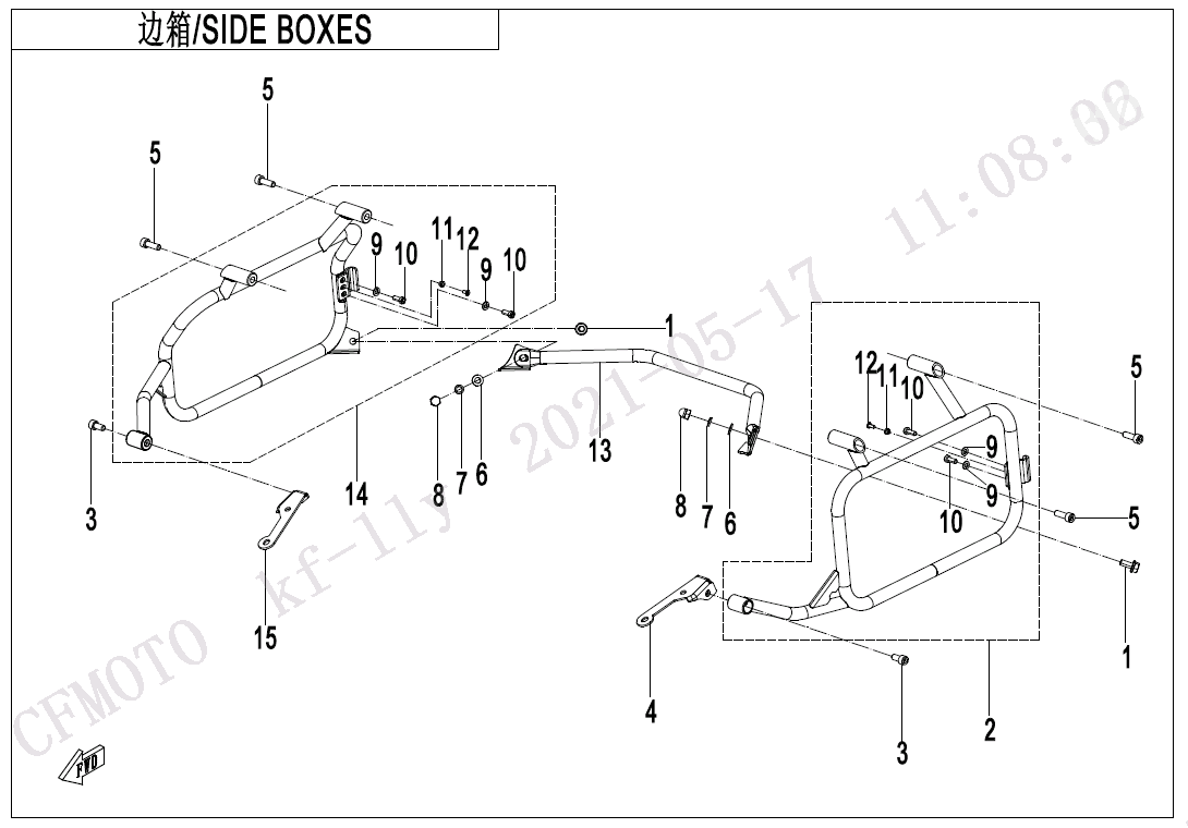 SIDE BOX BRACKET - F22