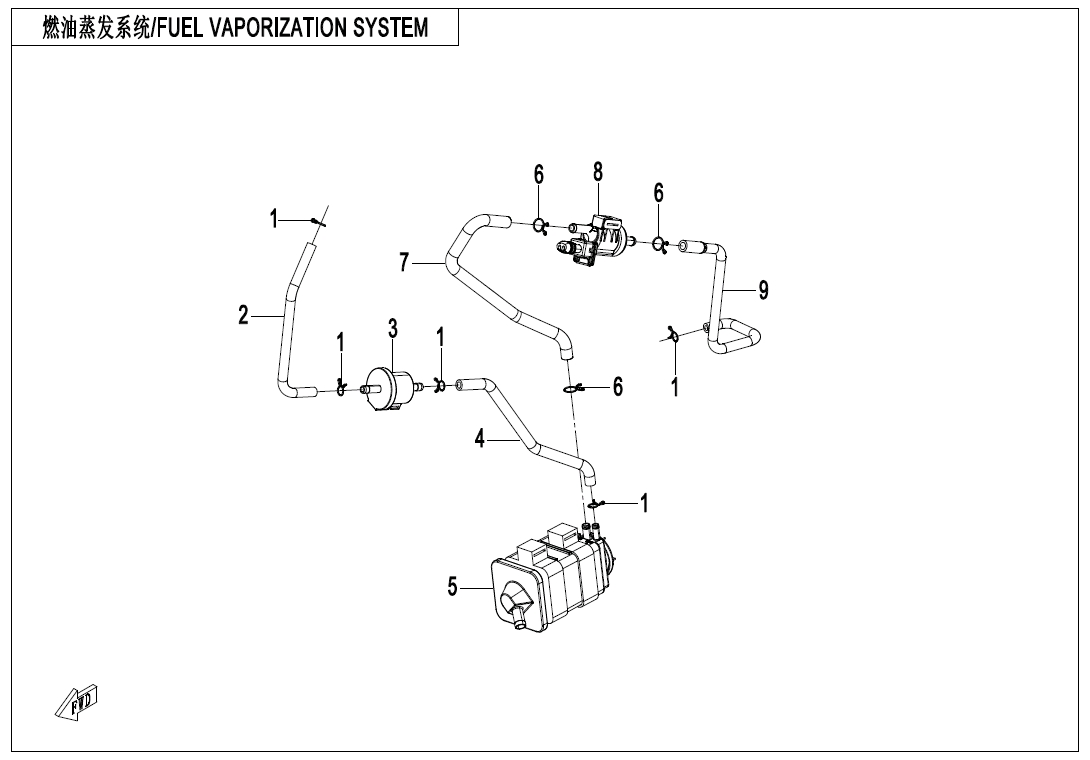 FUEL EVAPORATION SYSTEM - F36