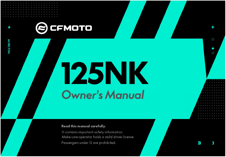 OWNERS MANUAL - F38