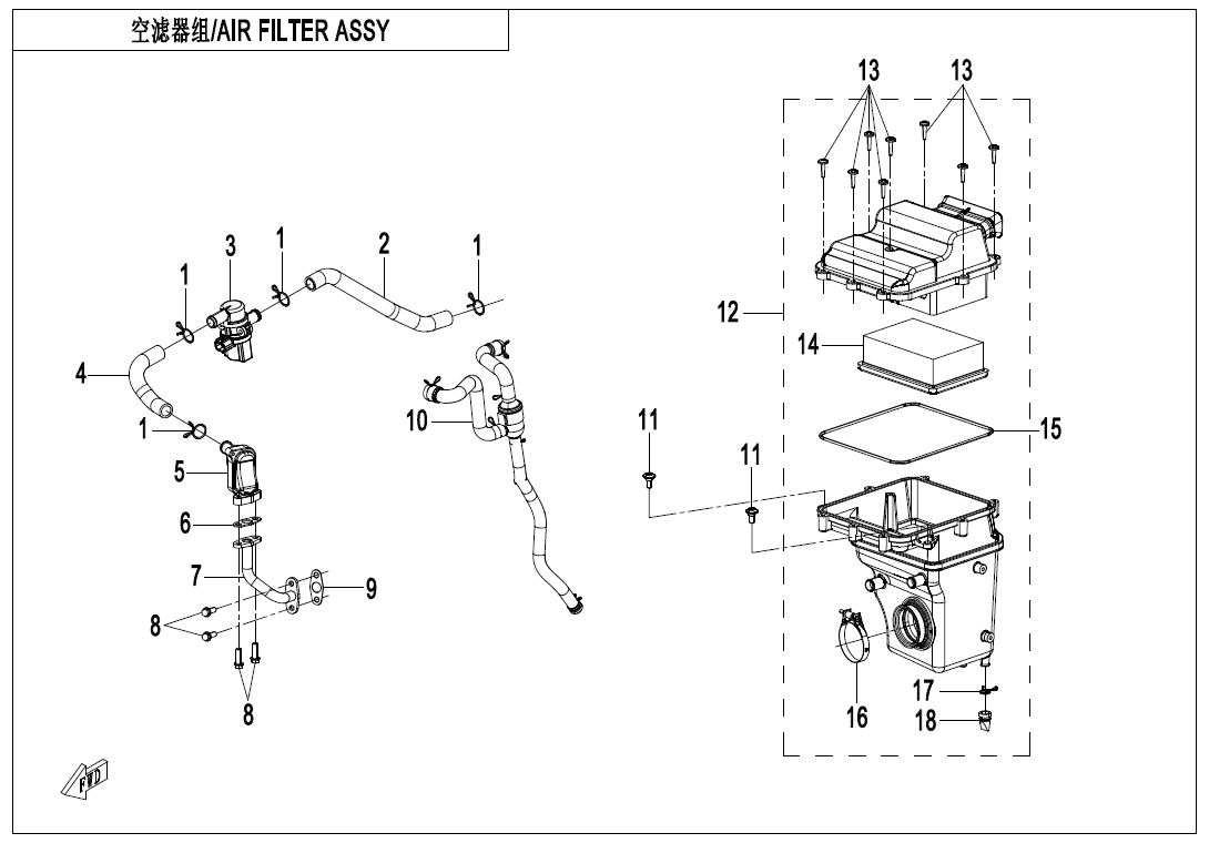 AIR FILTER ASSY - F41