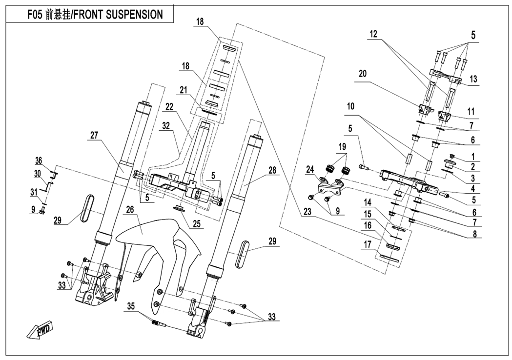 FRONT SUSPENSION - F05