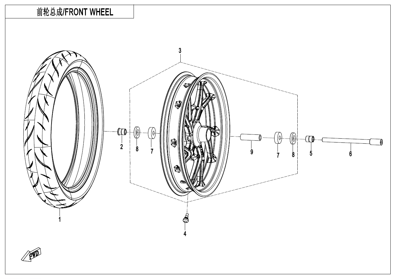 FRONT WHEELï¼WANFENGï¼ - F07-B