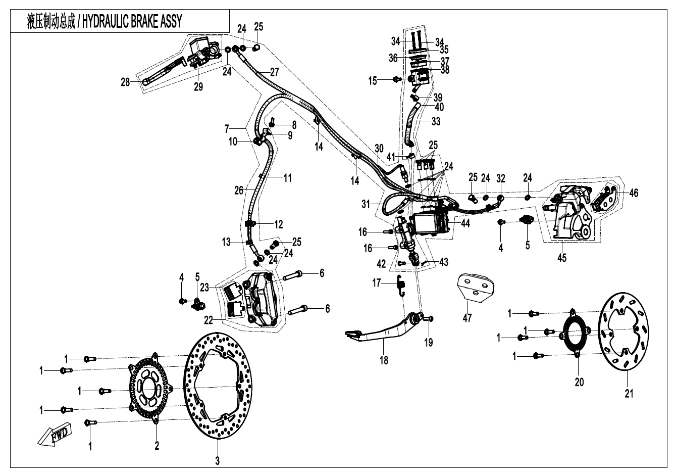 MAB  BRAKE ASSYï¼DALUï¼ - F08-A