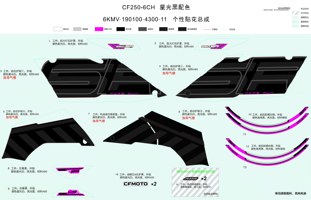 DECAL(NEBULA BLACK) - F19-2-B