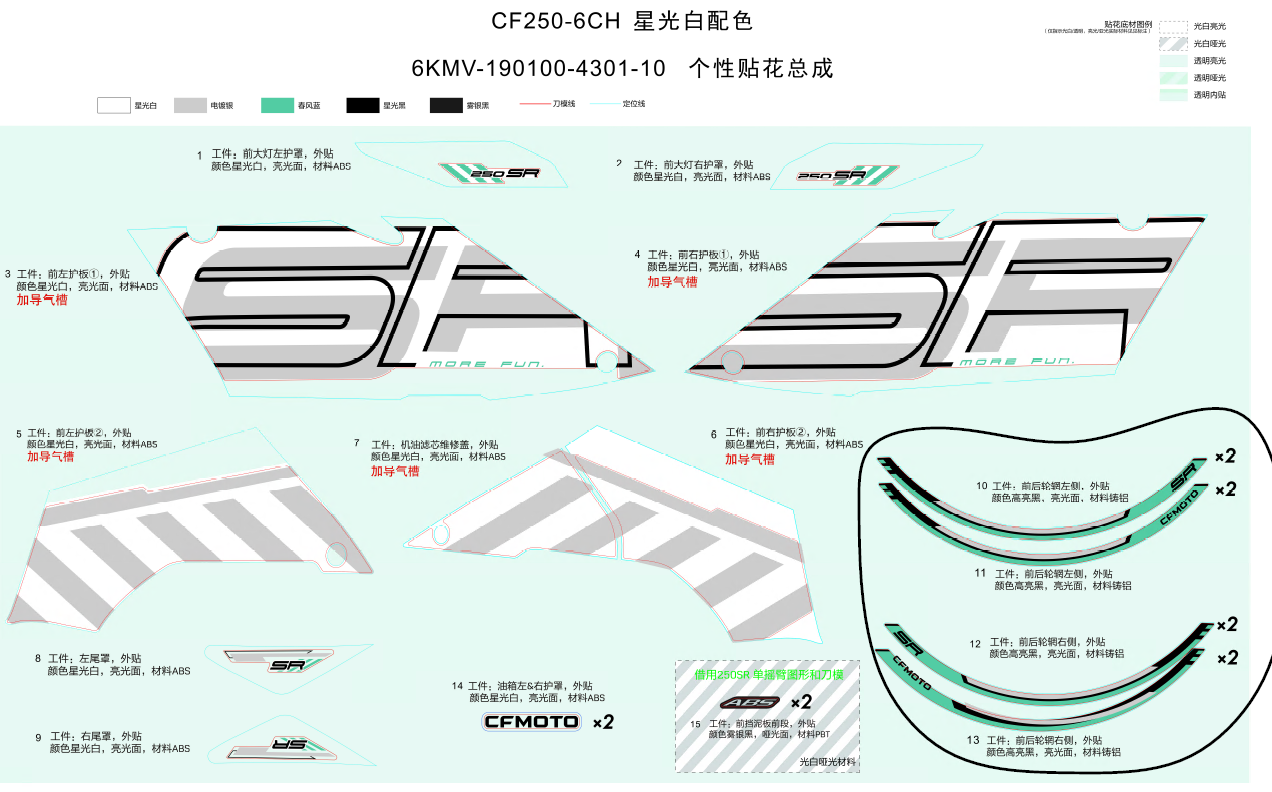 DECAL(NEBULA WHITE) - F19-2-A