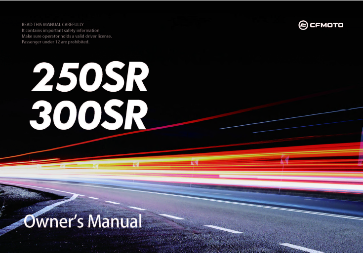 OWNER\'S MANUAL - F38