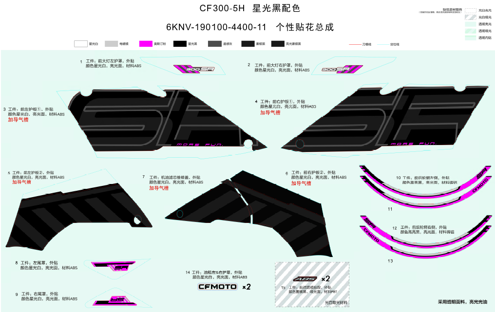 DECAL(NEBULA BLACK) - F19-2-B