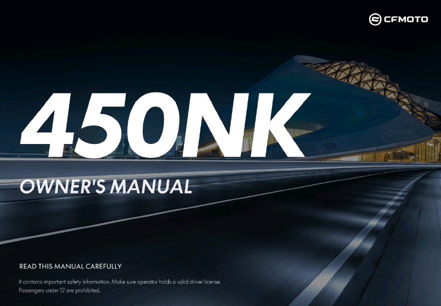 OWNER\'S MANUAL - F38