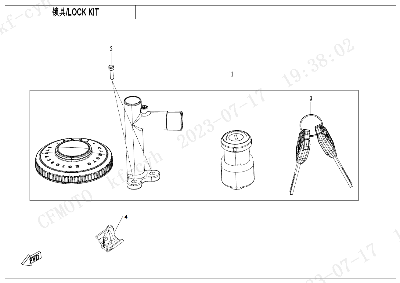 LOCK KIT - F01