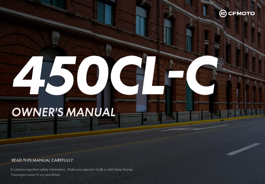 OWNERS MANUAL - F38