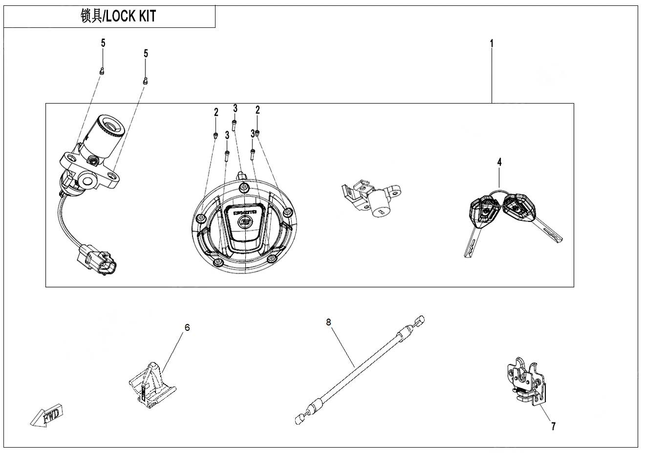 LOCK KIT - F01