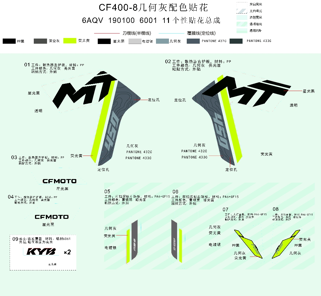 DECAL KITS(TUNDRA GREY) - F19-2-B