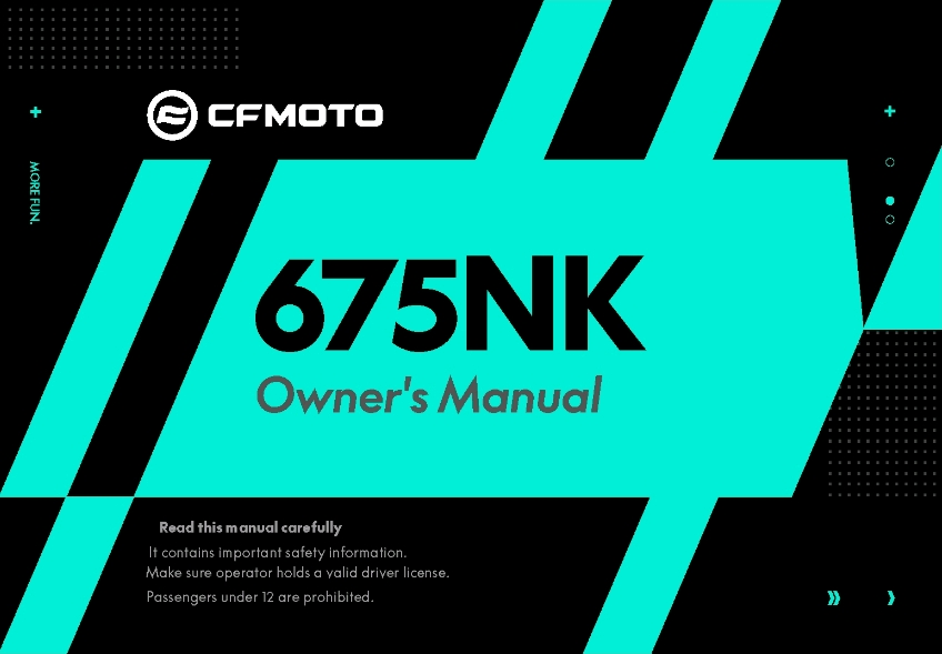 OWNERS MANUAL - F38