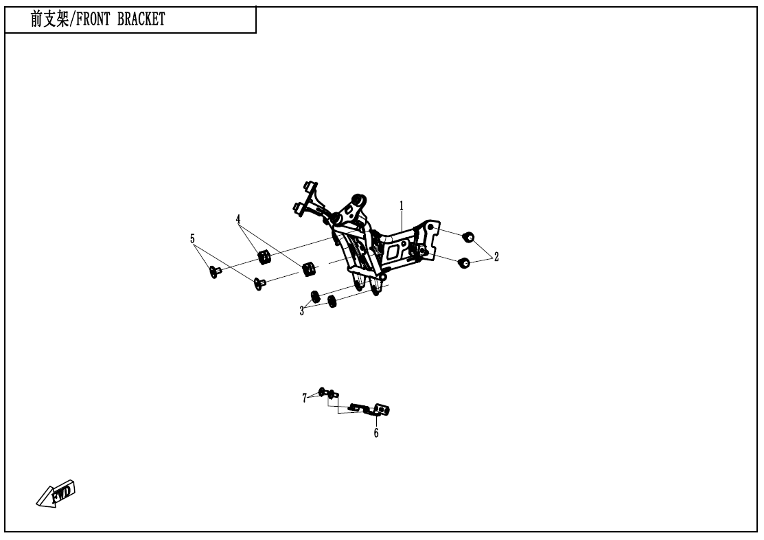 FRONT BRACKET - F03-3
