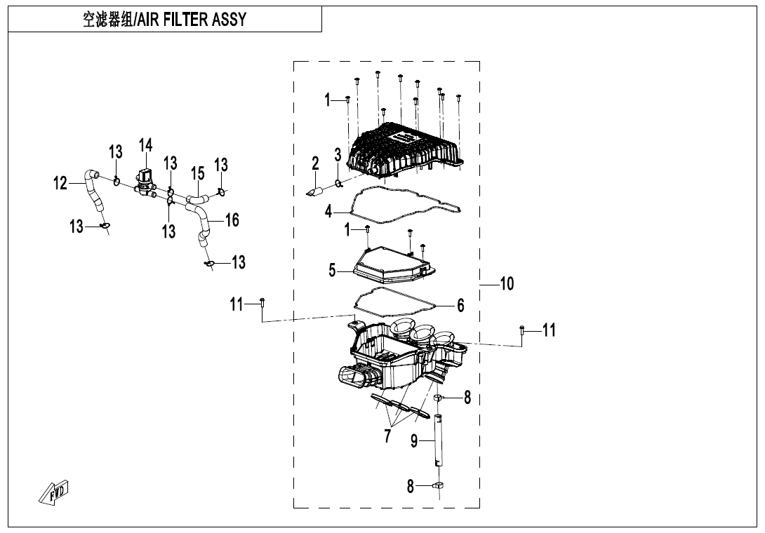 AIR FILTER ASSY - F41