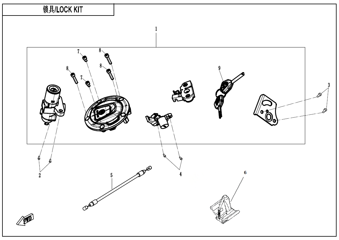 LOCK KIT - F01