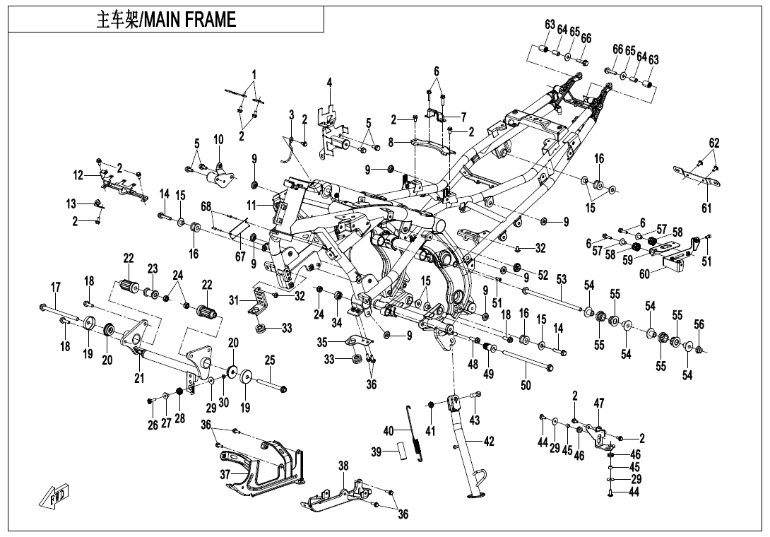 FRAME ASSY - F03-2
