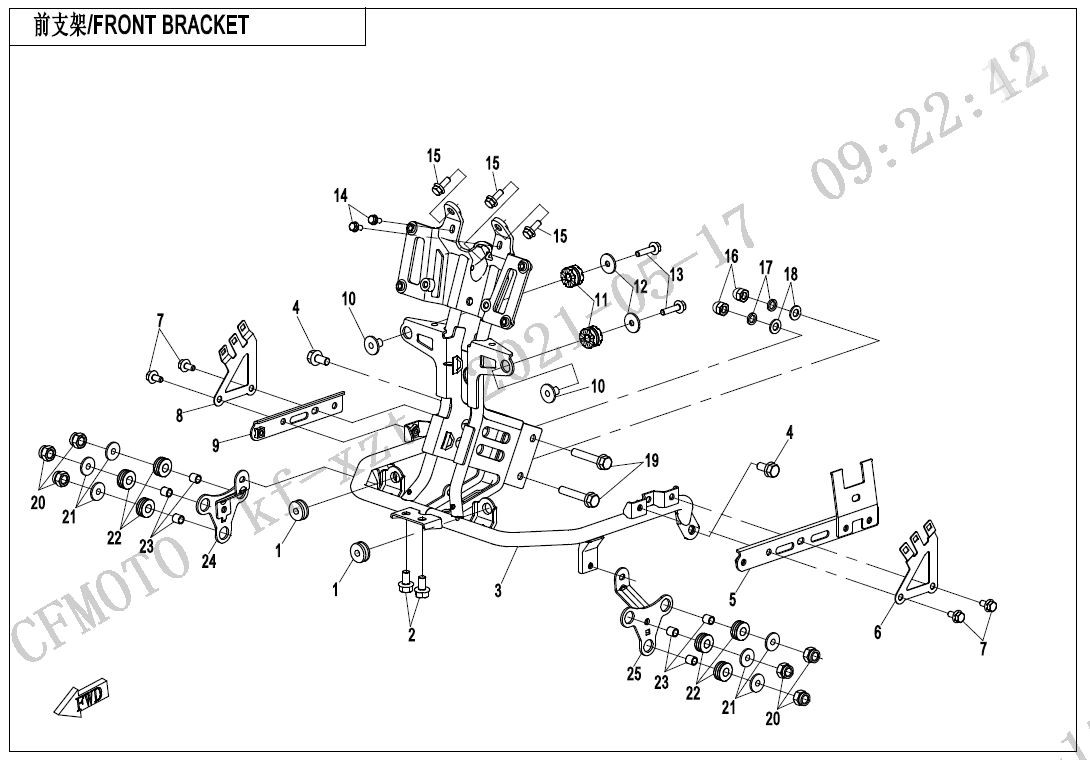 FRONT BRACKET - F03-1