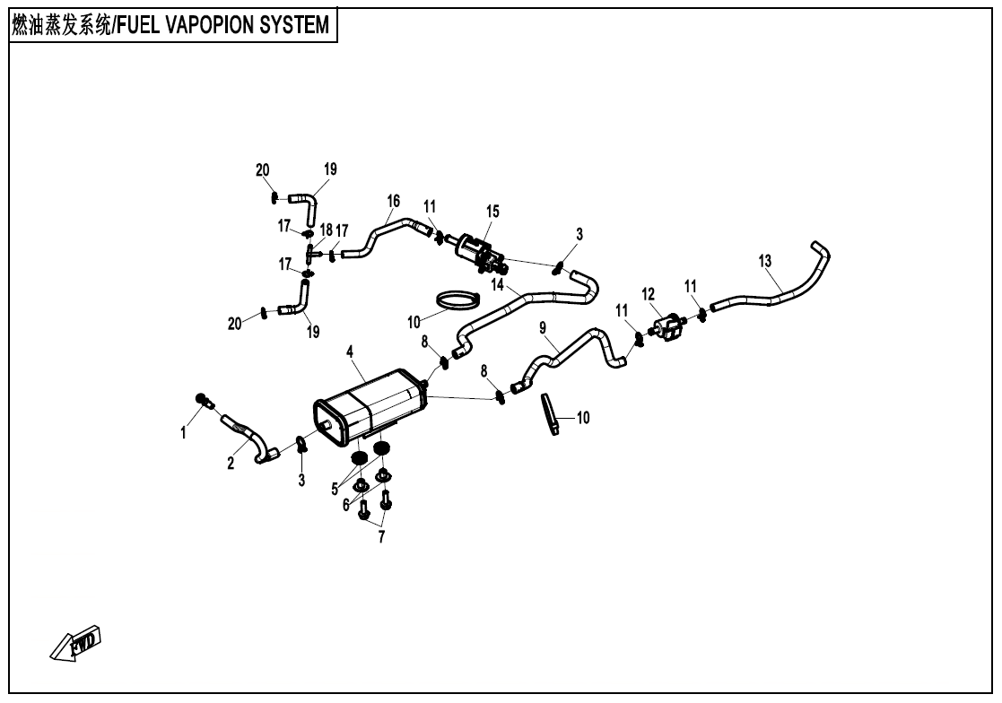 FUEL VAPOPIN SYSTEM - F36